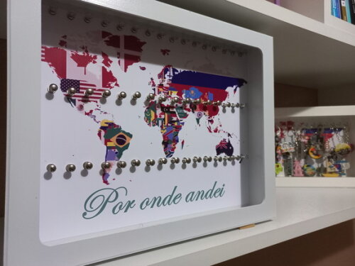 Quadro Porta Chaveiros - Tamanho Grande - 2024