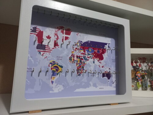 Quadro Porta Chaveiros - Tamanho Grande com Vidro
