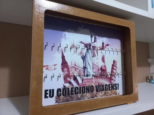 Quadro Porta Chaveiros com Vidro