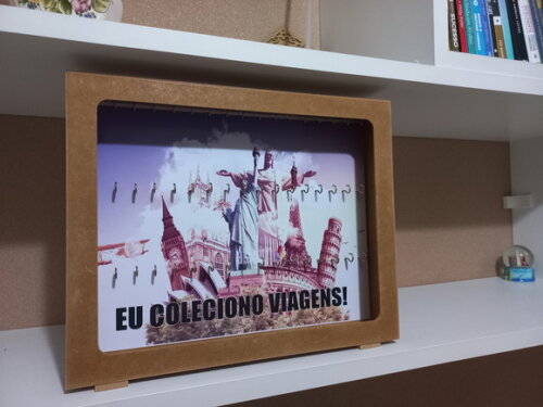 Quadro Porta Chaveiros com Vidro