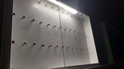 Quadro Porta Chaveiros Extra Grande 60x40 com Luz de Led