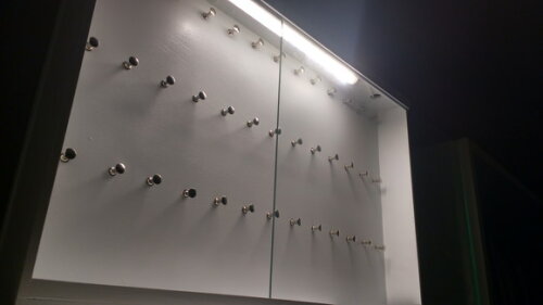 Quadro Porta Chaveiros Extra Grande 60x40 com Luz de Led