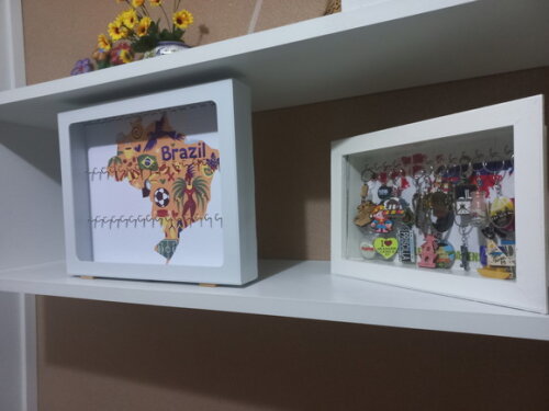 Quadro Porta Chaveiros Personalizado - Estampa do Brasil
