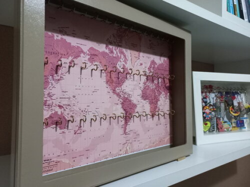 Quadro Porta Chaveiros Personalizado - para Colecionadores