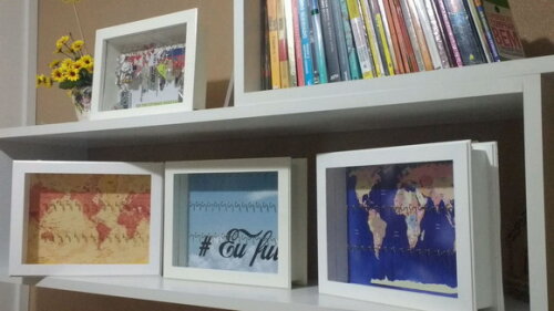 Quadro Porta Chaveiros Personalizado Eu Fui