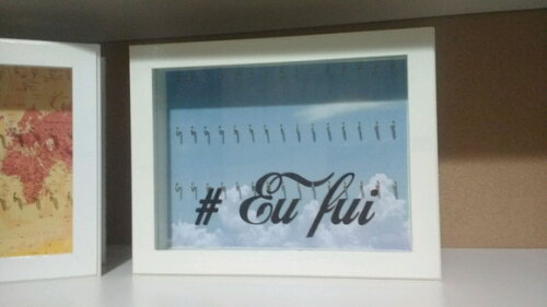 Quadro Porta Chaveiros Personalizado Eu Fui