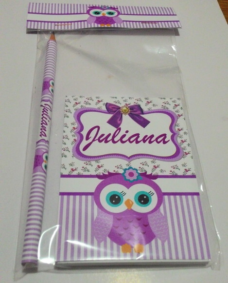 Bloquinho 10x15 cm e Lápis Personalizado