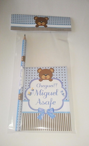 Bloquinho 10x7 cm e Lápis Personalizado