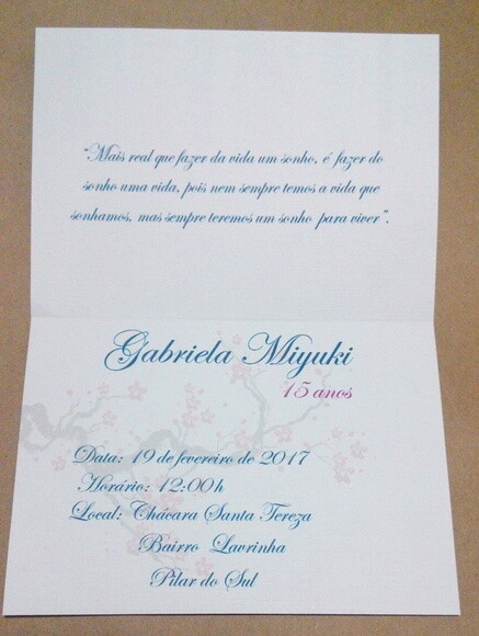 Convite 15 anos, casamento