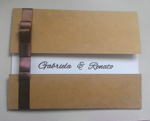 Convite de Casamento Rústico