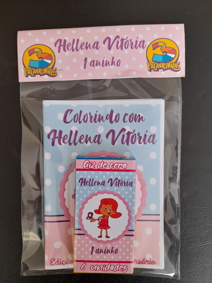 Livro de Colorir com Giz de Cera - 3 Palavrinhas