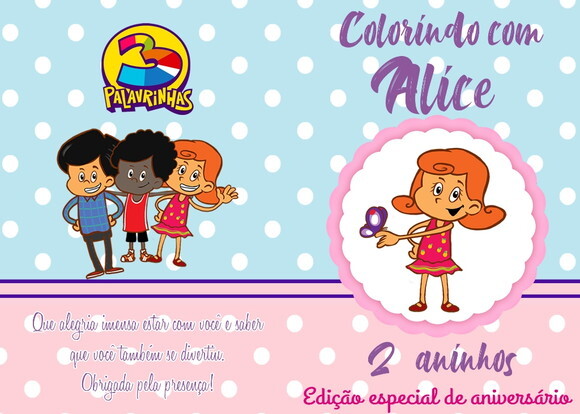 Livro de Colorir com Giz de Cera - 3 Palavrinhas