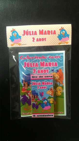Livro de Colorir com Giz de Cera - Galinha Pintadinha