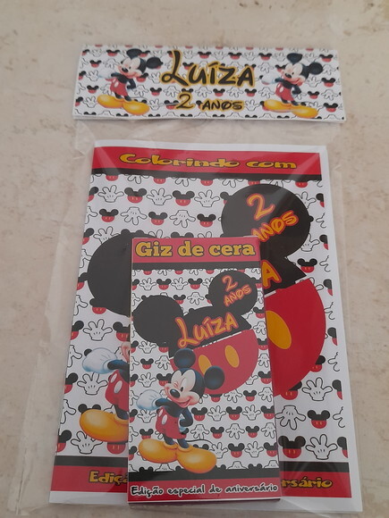 Livro de Colorir com Giz de Cera-16 Páginas - Minnie