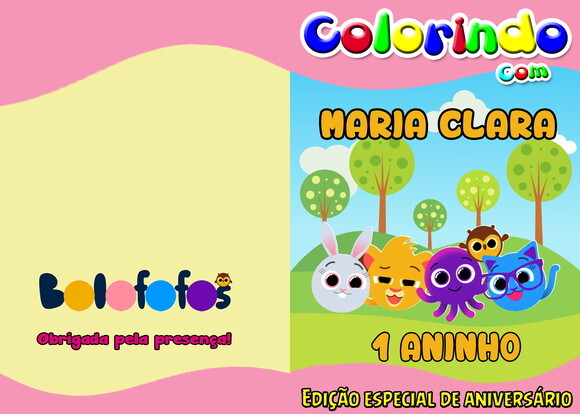 Livro de Colorir com Giz de Cera-bolofofos