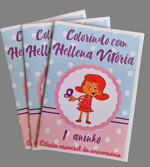 Livro de Colorir Personalizado - 16 Páginas - 3 Palavrinhas