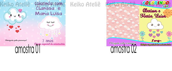 Livro de Colorir Personalizado - 16 Páginas - Chuva de Amor