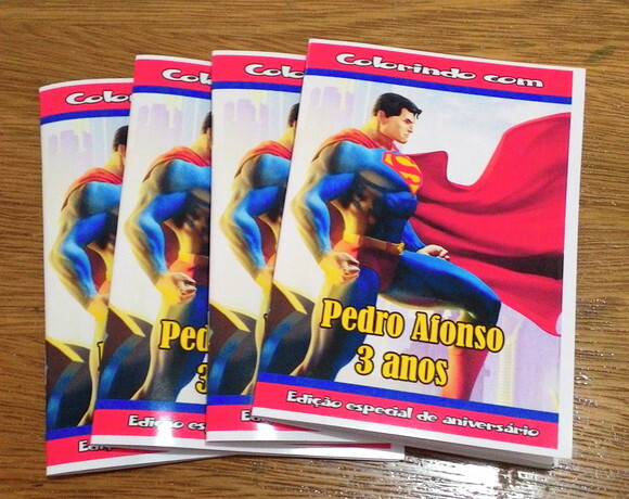 Livro de Colorir Personalizado - 16 Páginas - Superman