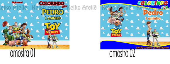 Livro de Colorir Personalizado - 16 Páginas - Toy Story
