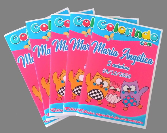 Livro de Colorir Personalizado - Bubu e as Corujinhas
