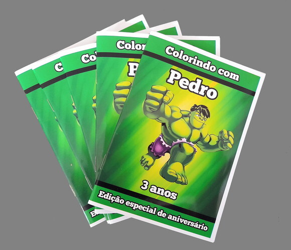 Livro de Colorir Personalizado - Hulk