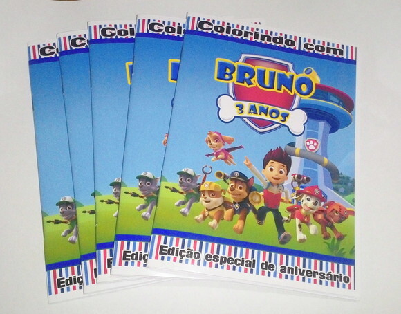 Livro de Colorir Personalizado - Patrulha Canina