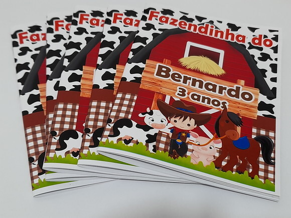 Livro de Colorir Personalizado 10x15 - 16 Páginas