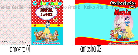 Livro de Colorir Personalizado-16 Páginas - Branca de Neve