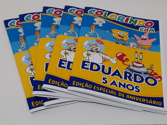 Mini Livro de Colorir Personalizado Patrulha Canina 250 Unid