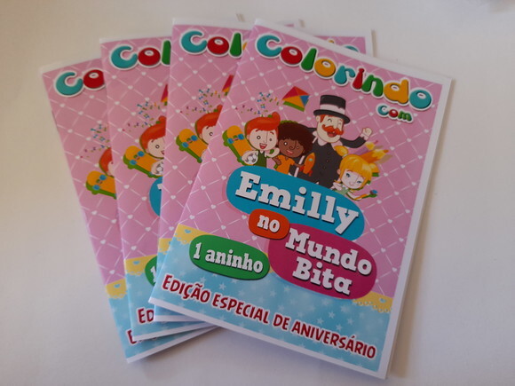 Mini Livro de Colorir Personalizado Patrulha Canina 250 Unid