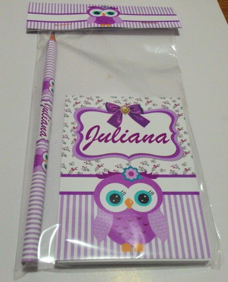 Bloquinho 10x15 cm e Lápis Personalizado