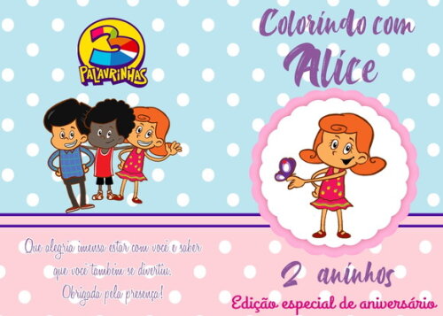 Livro de Colorir com Giz de Cera - 3 Palavrinhas