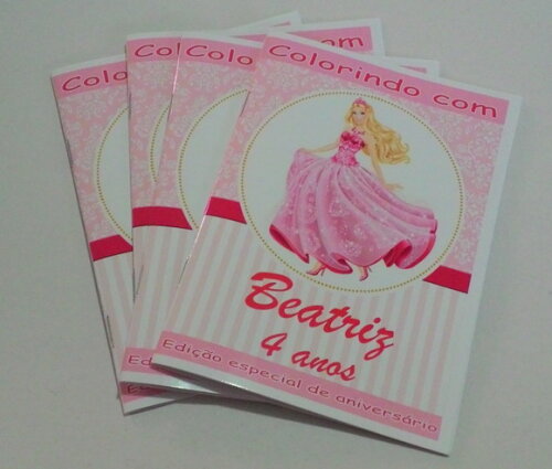 Livro de Colorir Personalizado - 16 Páginas - Barbie