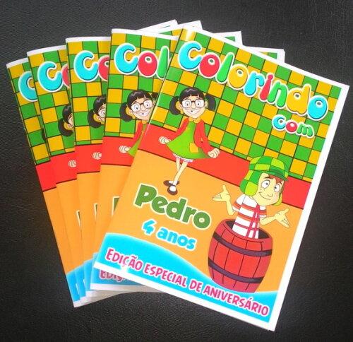 Livro de Colorir Personalizado - 16 Páginas - Chaves