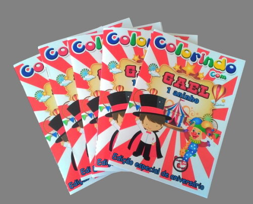 Livro de Colorir Personalizado - 16 Páginas - Circo
