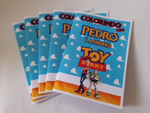 Livro de Colorir Personalizado - 16 Páginas - Toy Story