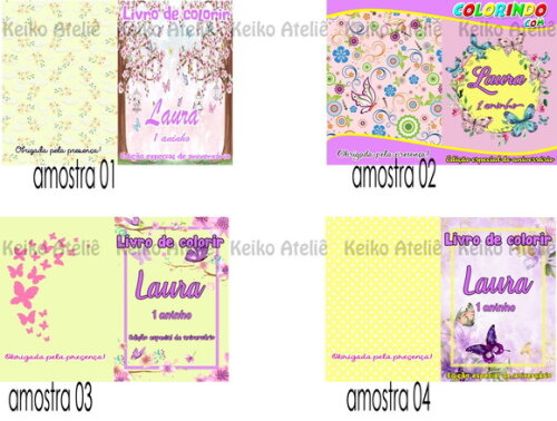 Livro de Colorir Personalizado - Jardim Encantado