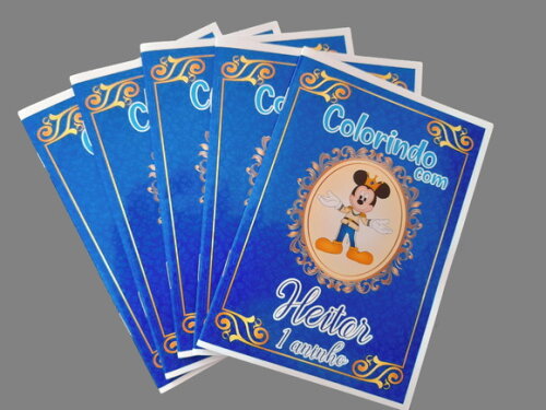 Livro de Colorir Personalizado - Mickey Príncipe