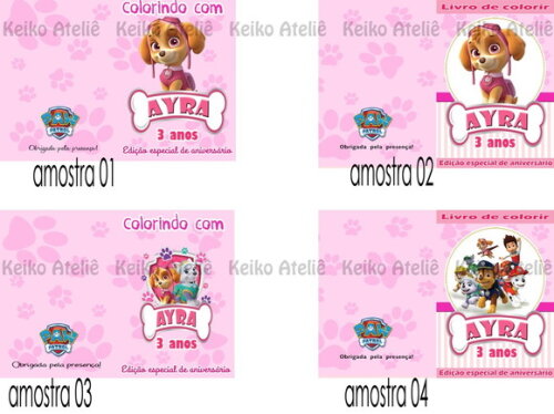 Livro de Colorir Personalizado - Patrulha Canina
