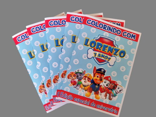 Livro de Colorir Personalizado - Patrulha Canina