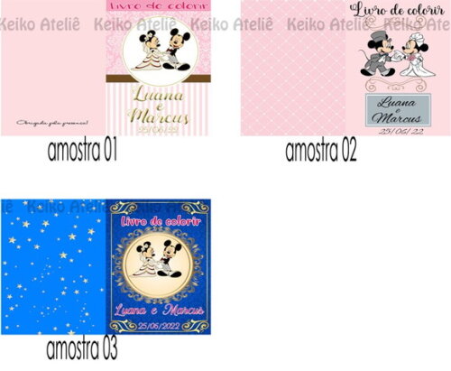 Livro de Colorir Personalizado Casamento