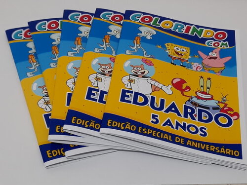 Mini Livro de Colorir Personalizado Patrulha Canina 250 Unid