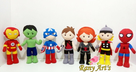 12 Centros de Mesa Super-heróis 30cm