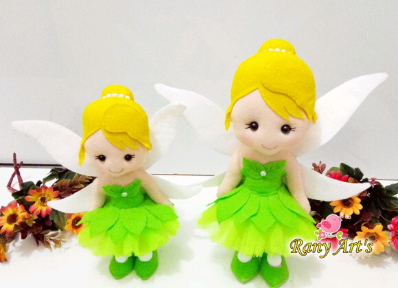 2 Fadinhas Tinker Bell com 30cm e 25cm