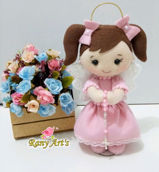 Anjinha Rosa com 20cm e Tercinho