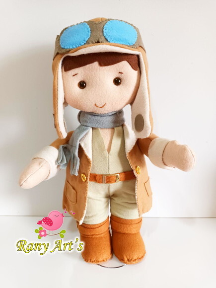 Aviador com 30cm , Menino Baloeiro