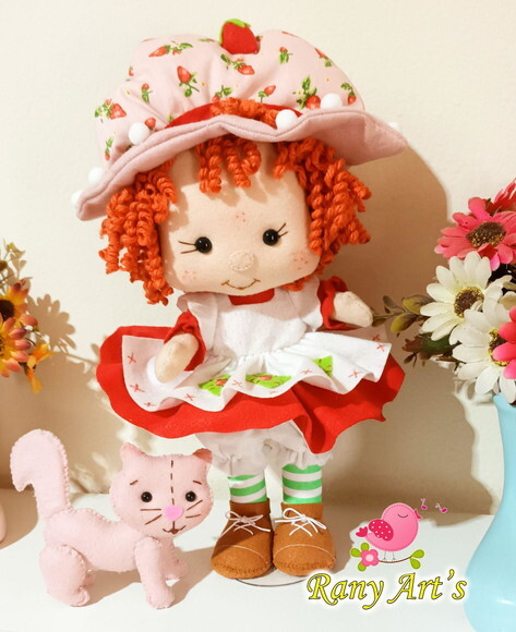 Boneca Moranguinho Vintage Kit com 6