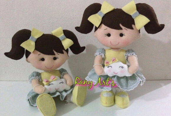 Bonecas Chuva de Amor para Nicho e Chá de Bebê