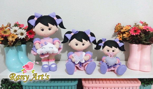 Bonecas para Nicho 3 Unidades