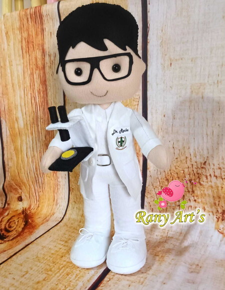 Boneco Biomédico Feltro 30cm